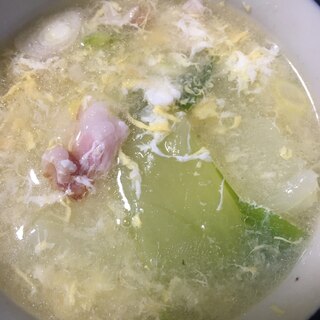 チンゲン菜の中華スープ